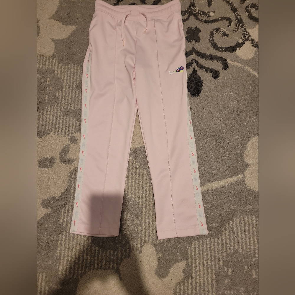 Nike Ultra Femme Pink Striped Track jogger  Pants Flower Check Womens